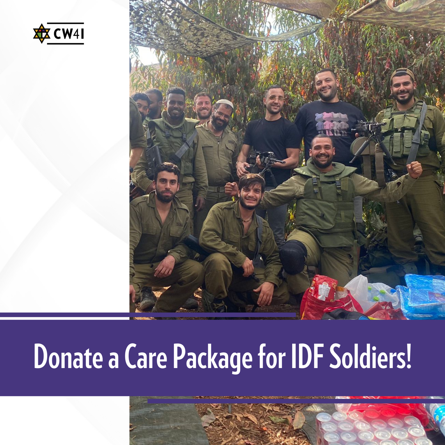 Donate a Care Package IDF Soldiers