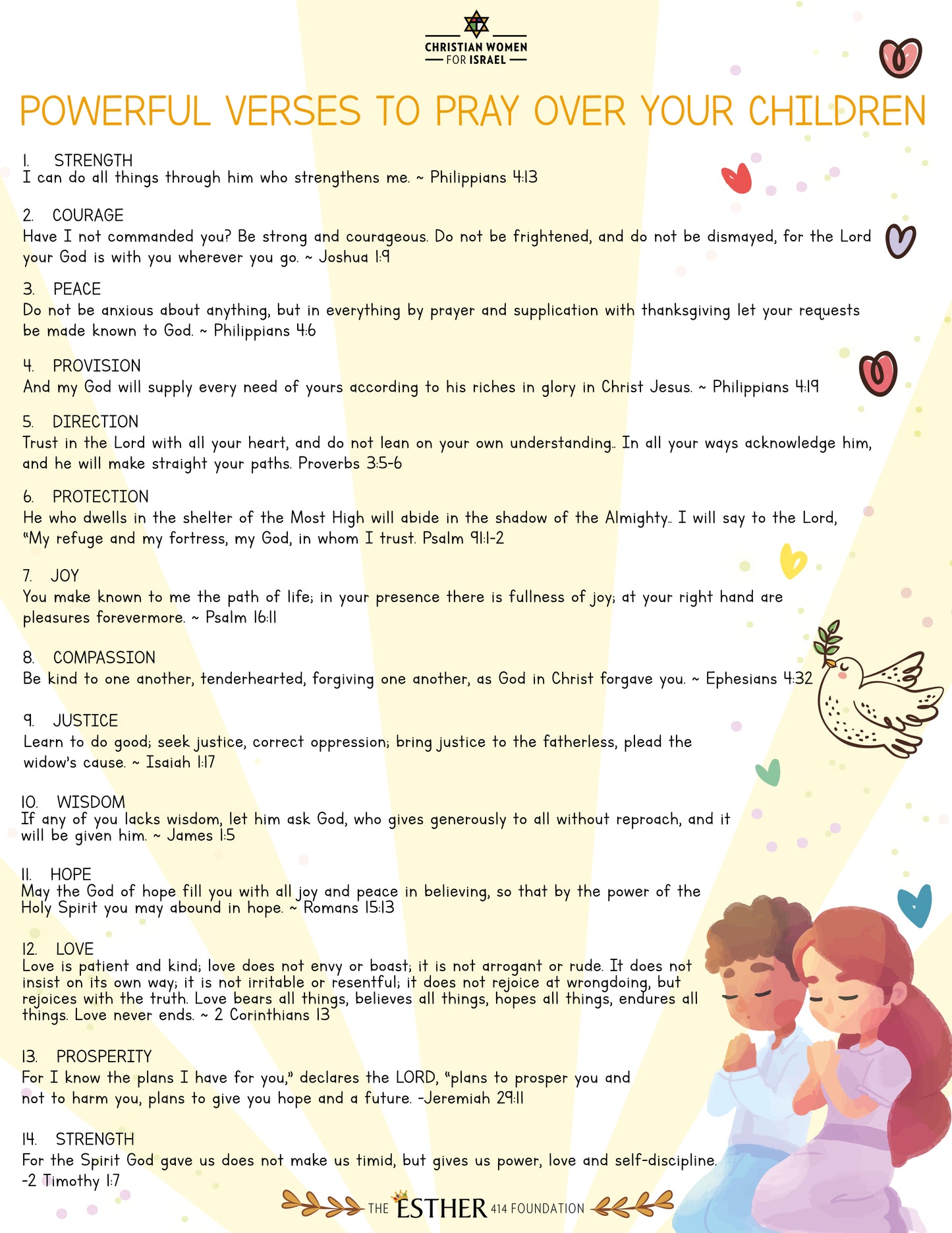 Powerful Verses to Pray Over Your Children