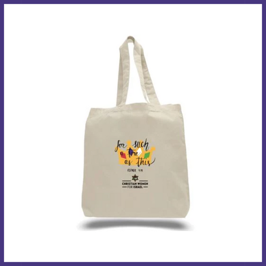 "For Such A Time As This" Canvas Tote