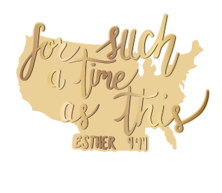“For Such a Time As This” – Esther 4:14 America Pin