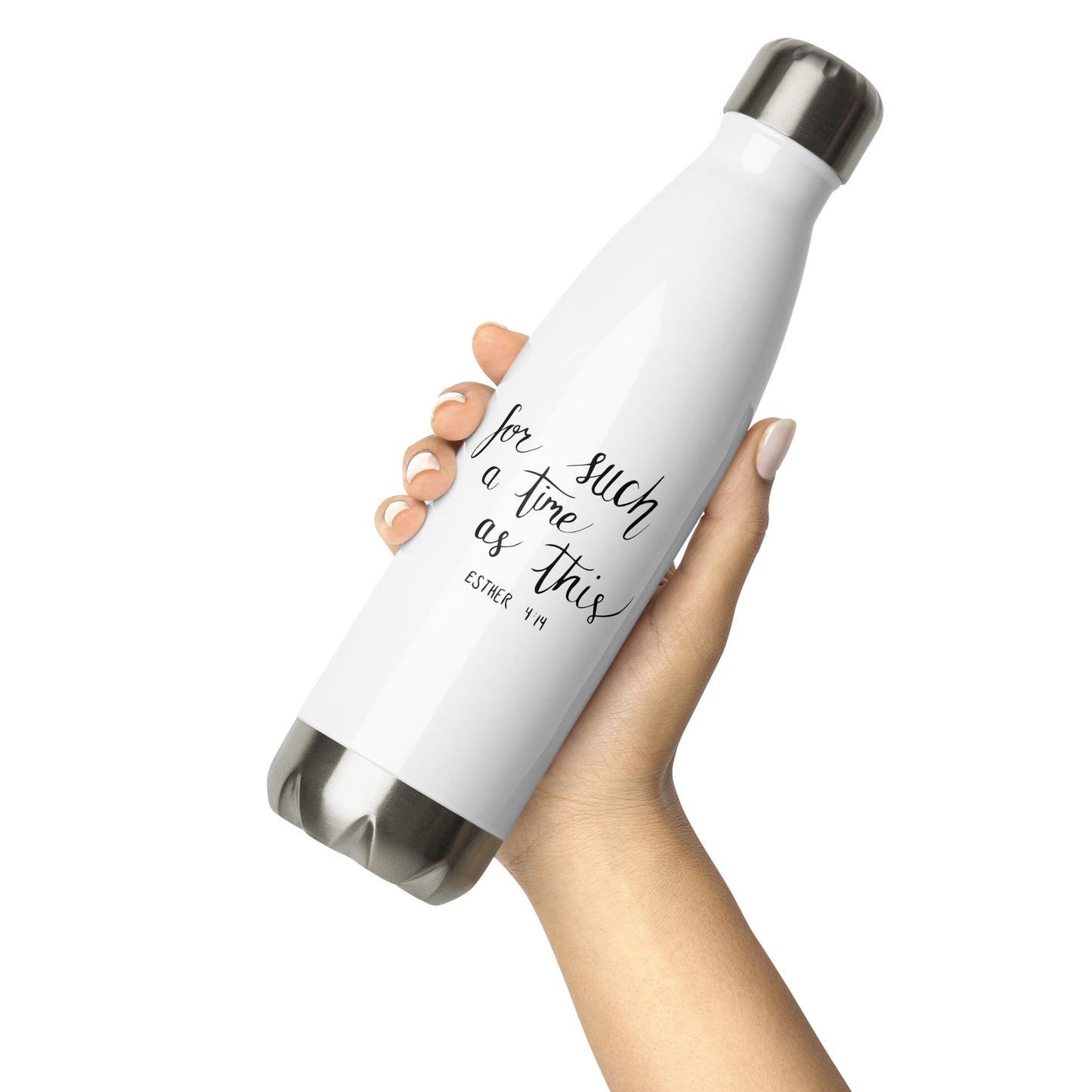 Esther 4:14 Stainless steel water bottle