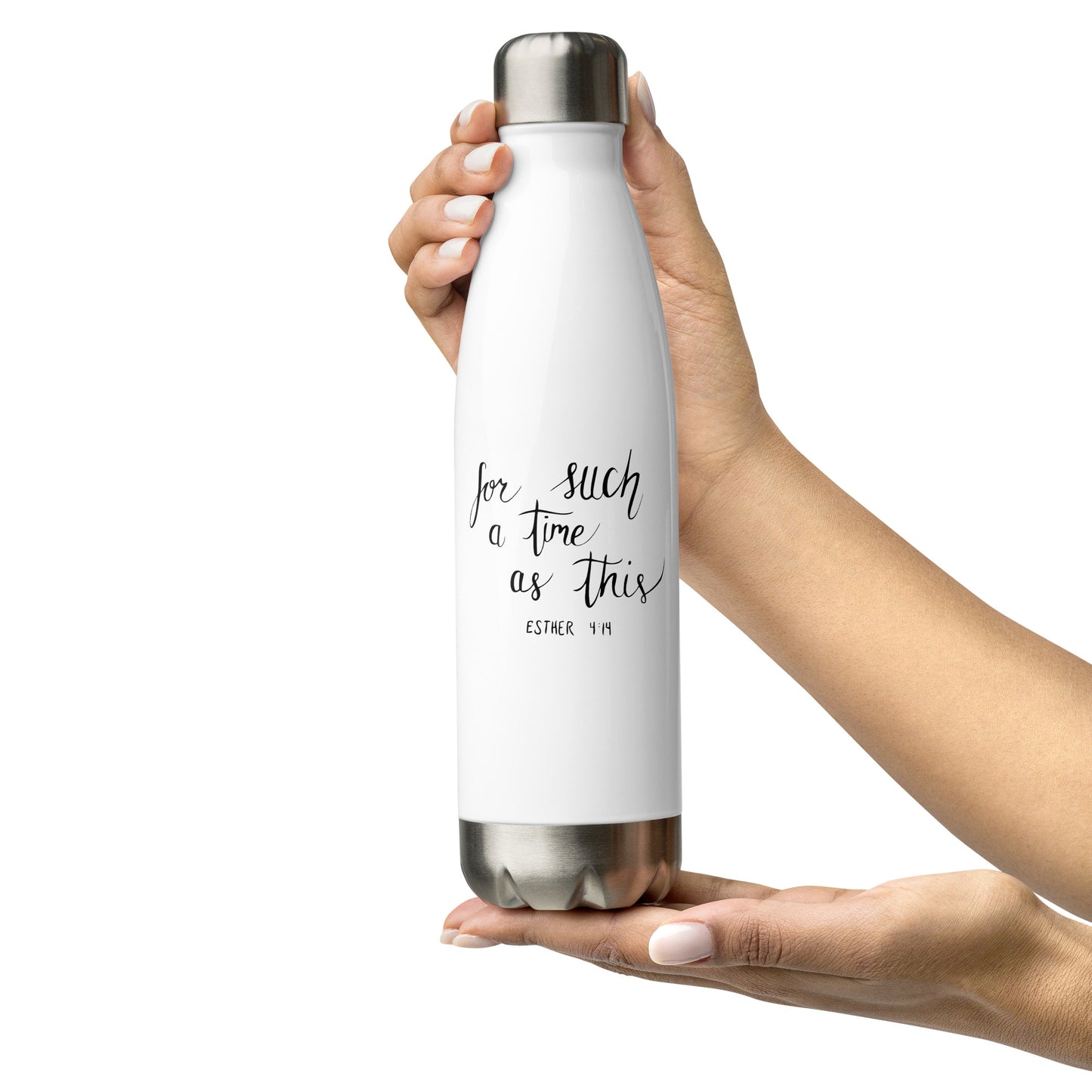 Esther 4:14 Stainless steel water bottle